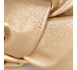 Light gold eco leather KrasaJ knot headband