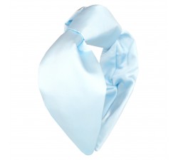 KrasaJ headband knot. Satin light blue