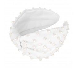 KrasaJ headband pearl beads. White jeans