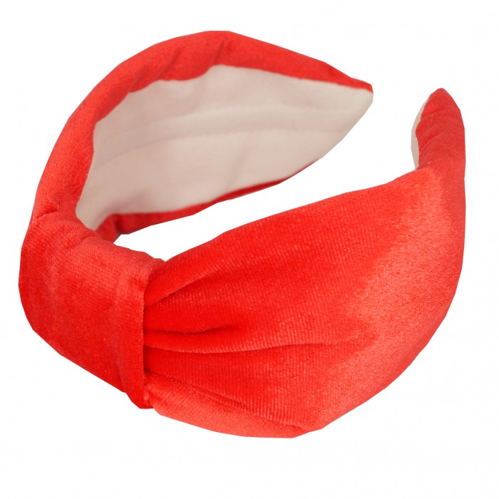 KrasaJ headband red coral velvet
