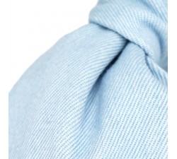 KrasaJ headband knot. Light-blue jeans