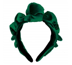 KrasaJ headband emerald velvet. Kokoshnik