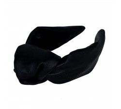 KrasaJ headband knot. Eco leather. gloss black