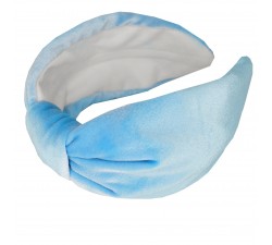 KrasaJ headband soft blue velvet