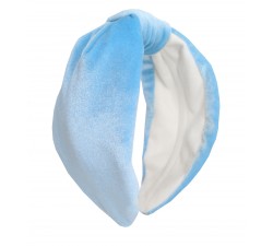 KrasaJ headband soft blue velvet