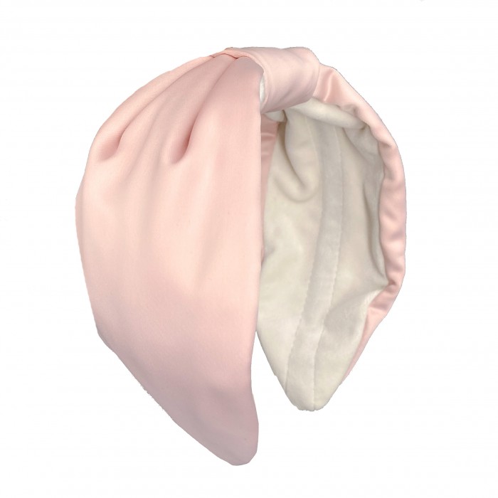 KrasaJ headband. Light pink silk