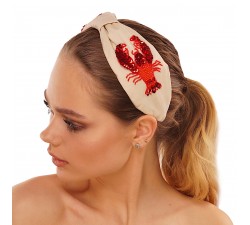 KrasaJ headband lobsters. Cotton