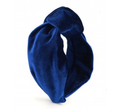 KrasaJ headband knot. Blue velvet