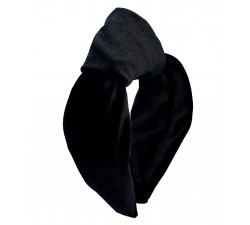 KrasaJ headband with knot black velvet