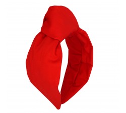 KrasaJ headband knot. Red cotton
